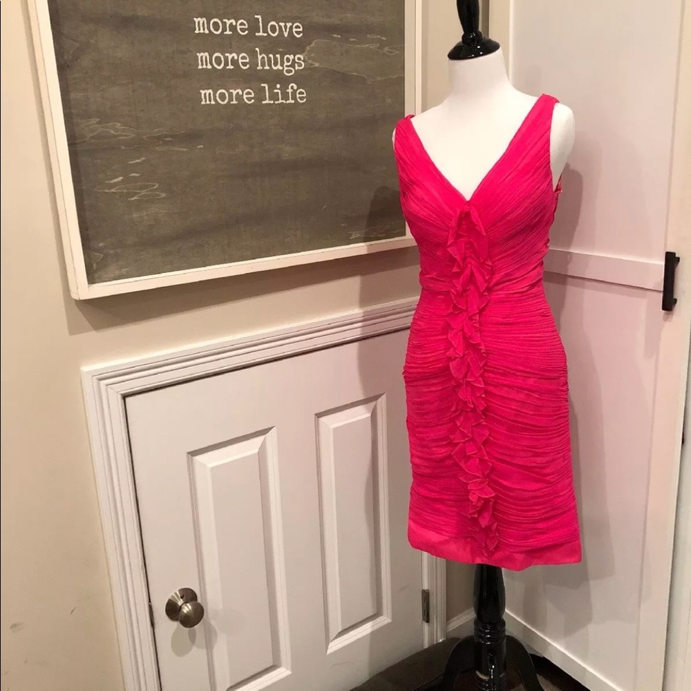 Hot pink dress